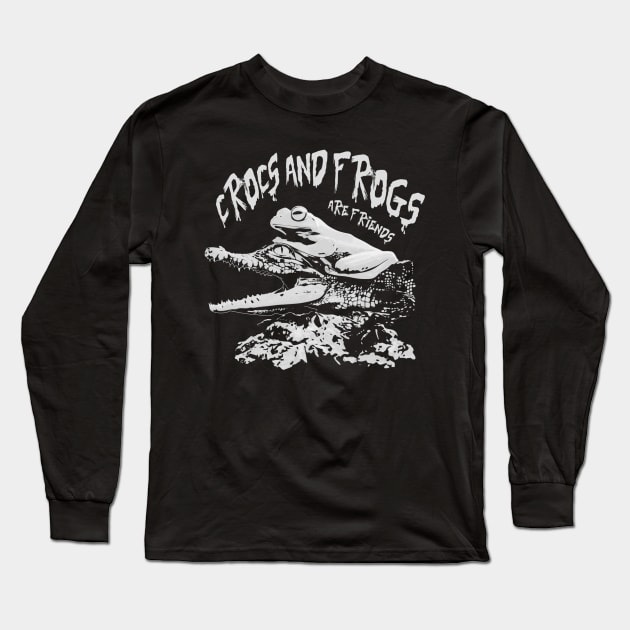 Crocs & Frogs are friends Long Sleeve T-Shirt by JPNDEMON